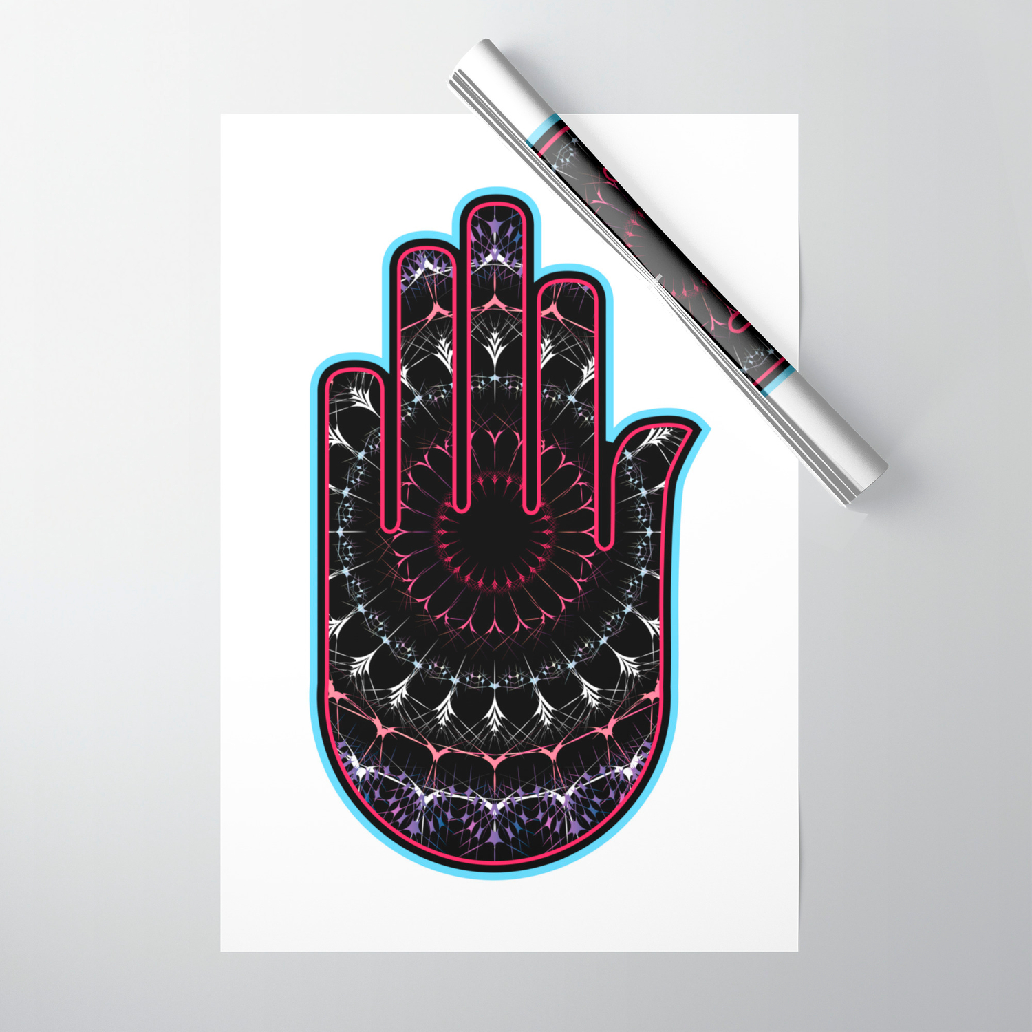 Hamsa Or Fatimas Hand Used As A Sign Of Protection In Middle East