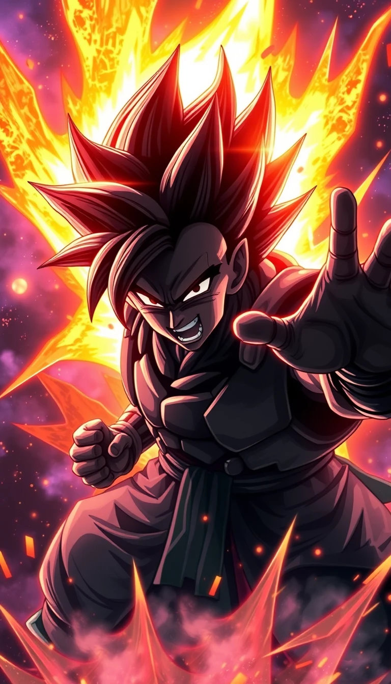 Black Goku Mobile Wallpaper