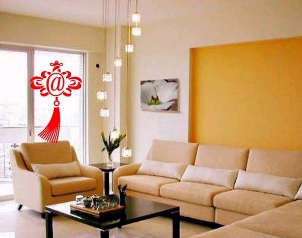 Chinese knot home decal house Living roomwall sticker wallpaper