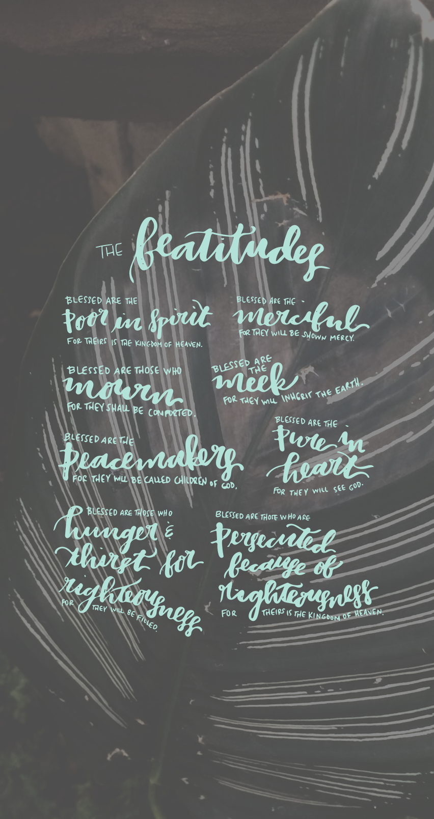 Letter All Things Tech Beatitudes iPhone Wallpaper