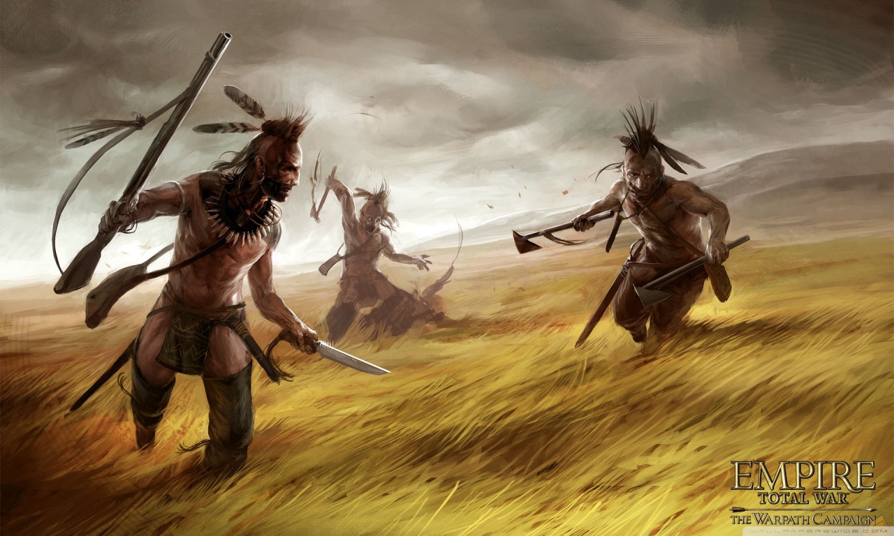 Empire Total War The Warpath Campaign Artwork Attacking Indians