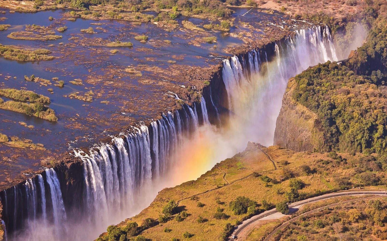 All Size Wallpaper Zimbabwe Zambia Border Victoria Falls