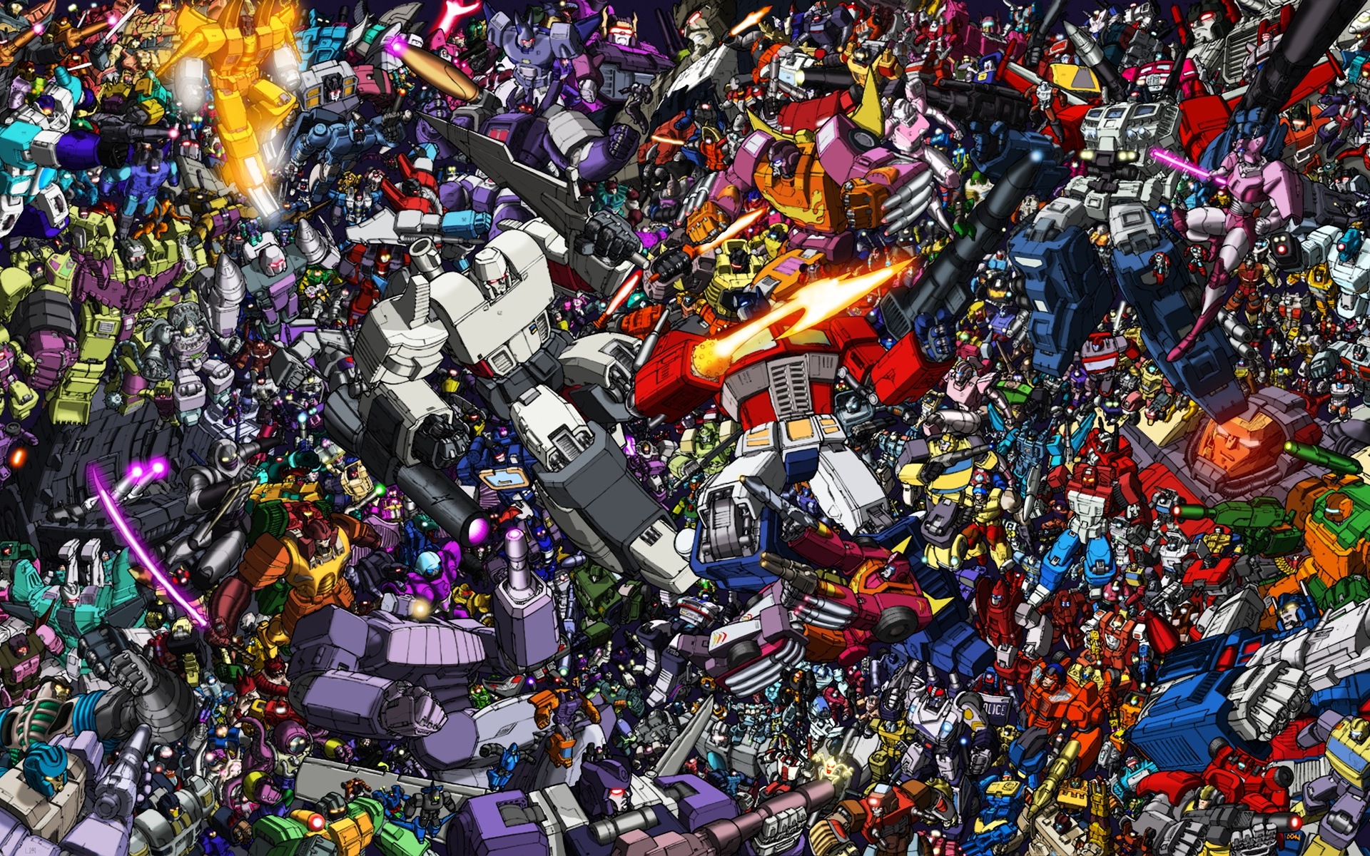 HD Collage of Transformers Desktop Background   HD Wallpapers 1920x1200