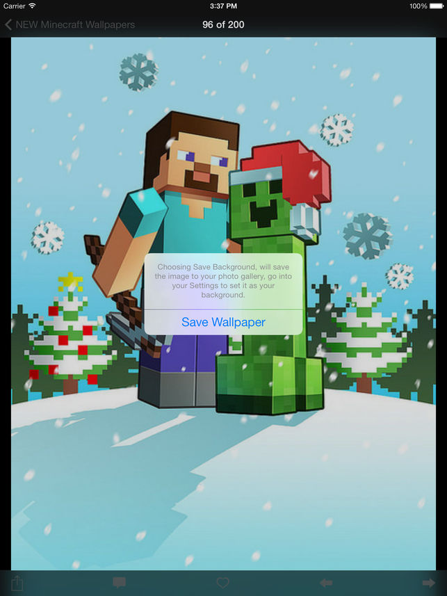 New Wallpaper For Minecraft Edition Christmas iPhone