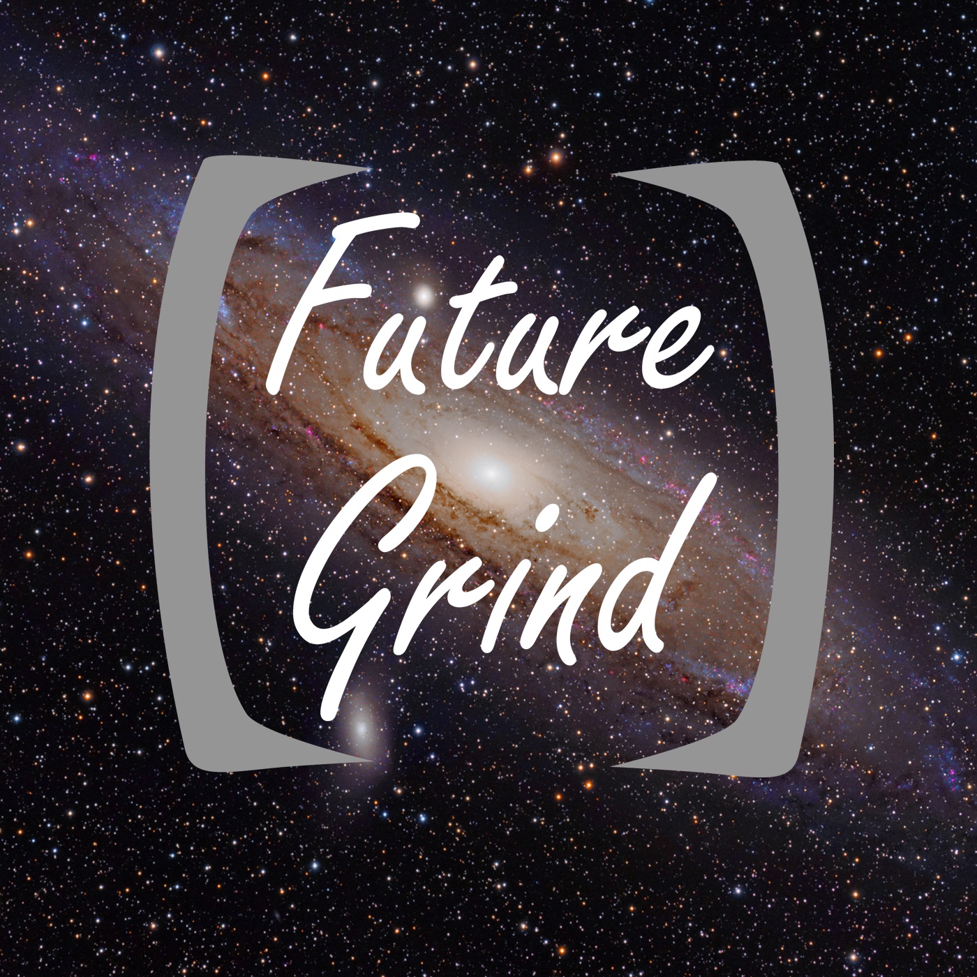 Future Grind Logo Sticker X Square