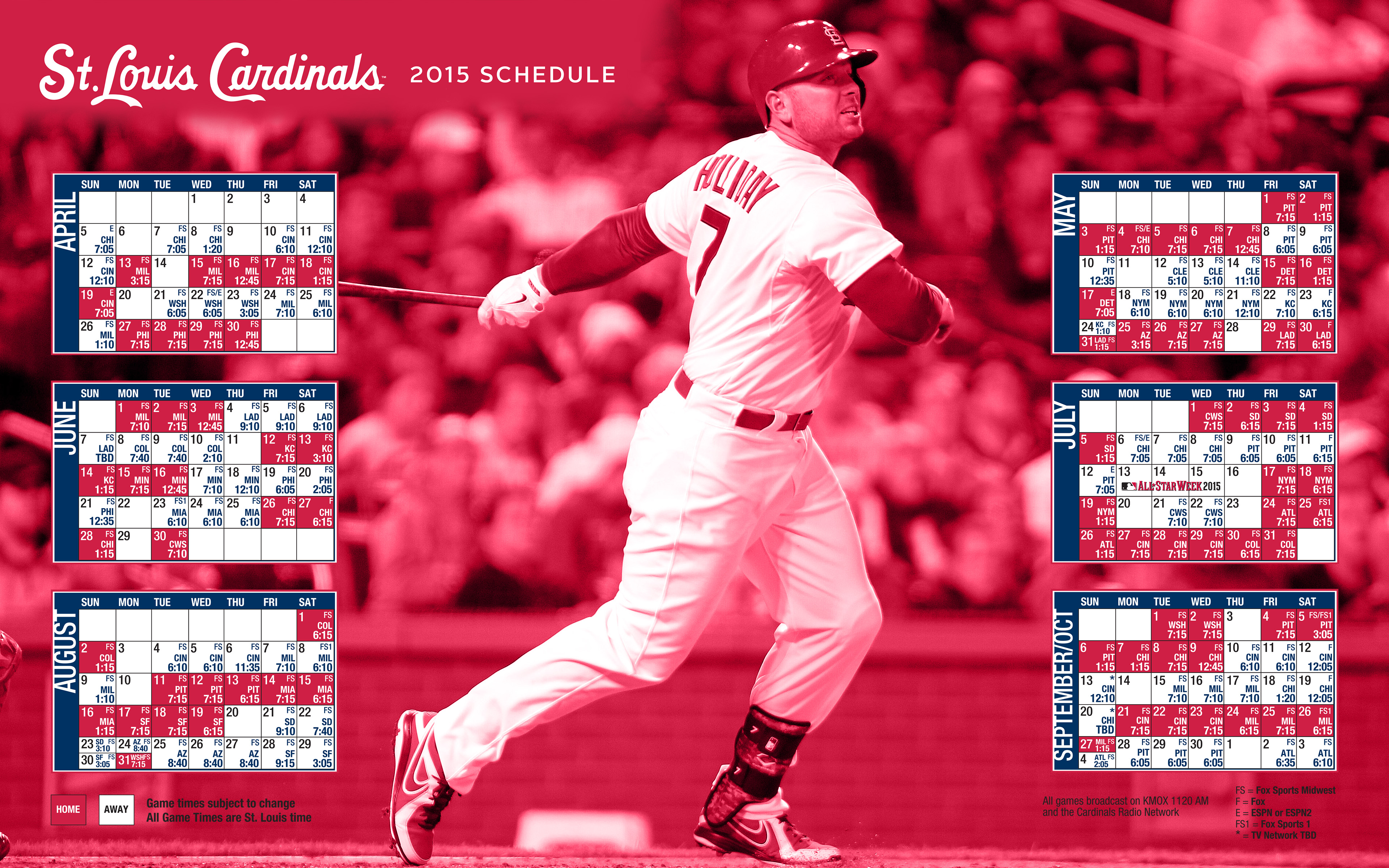 St Louis Cardinals Schedule Promotional