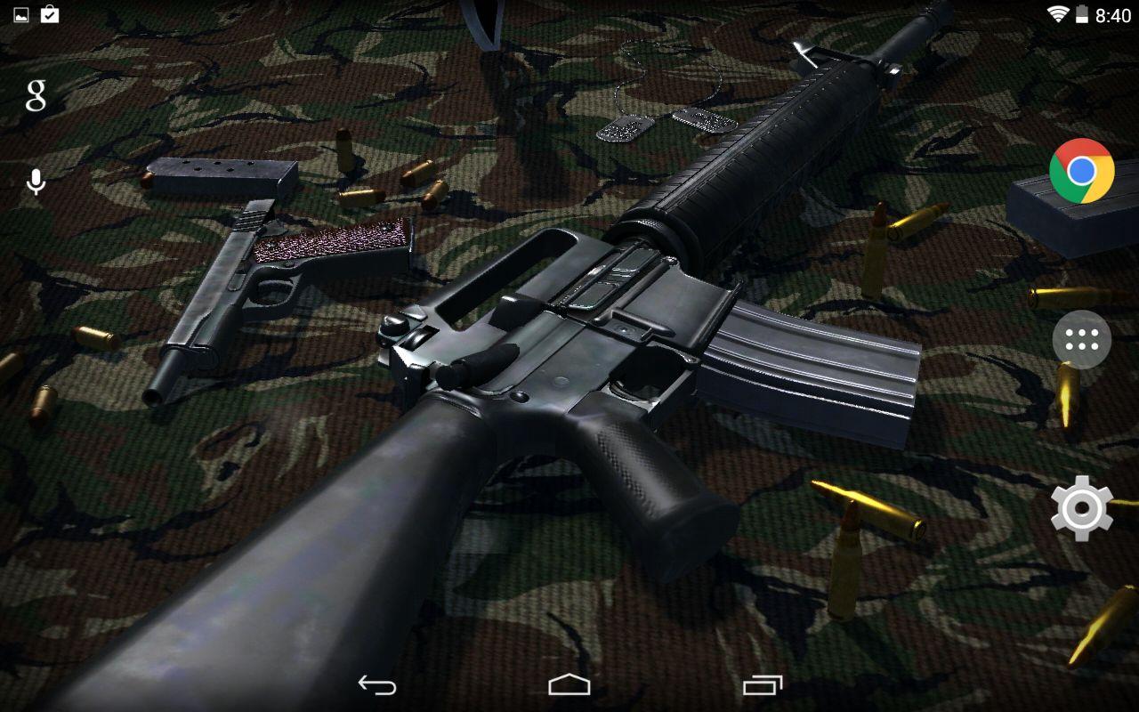 3d Guns Live Wallpaper Android Apps On Google Play