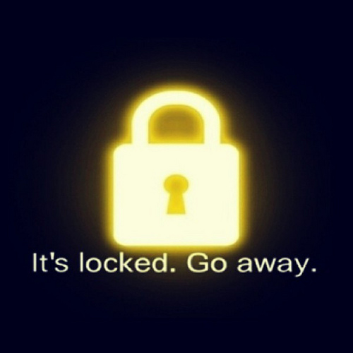 Its Locked Go Away Uknowminakwon Frominstagram Photo
