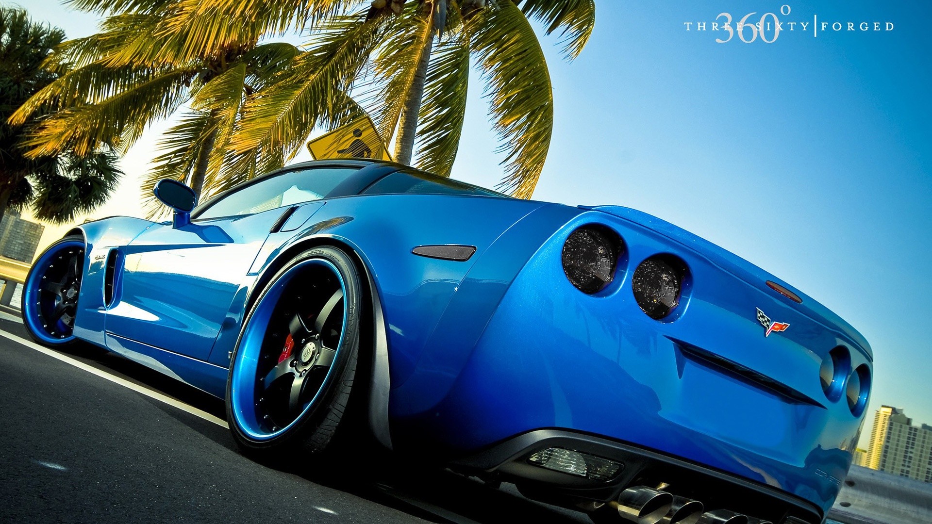 Blue Cars Wallpaper Wheels Corvette