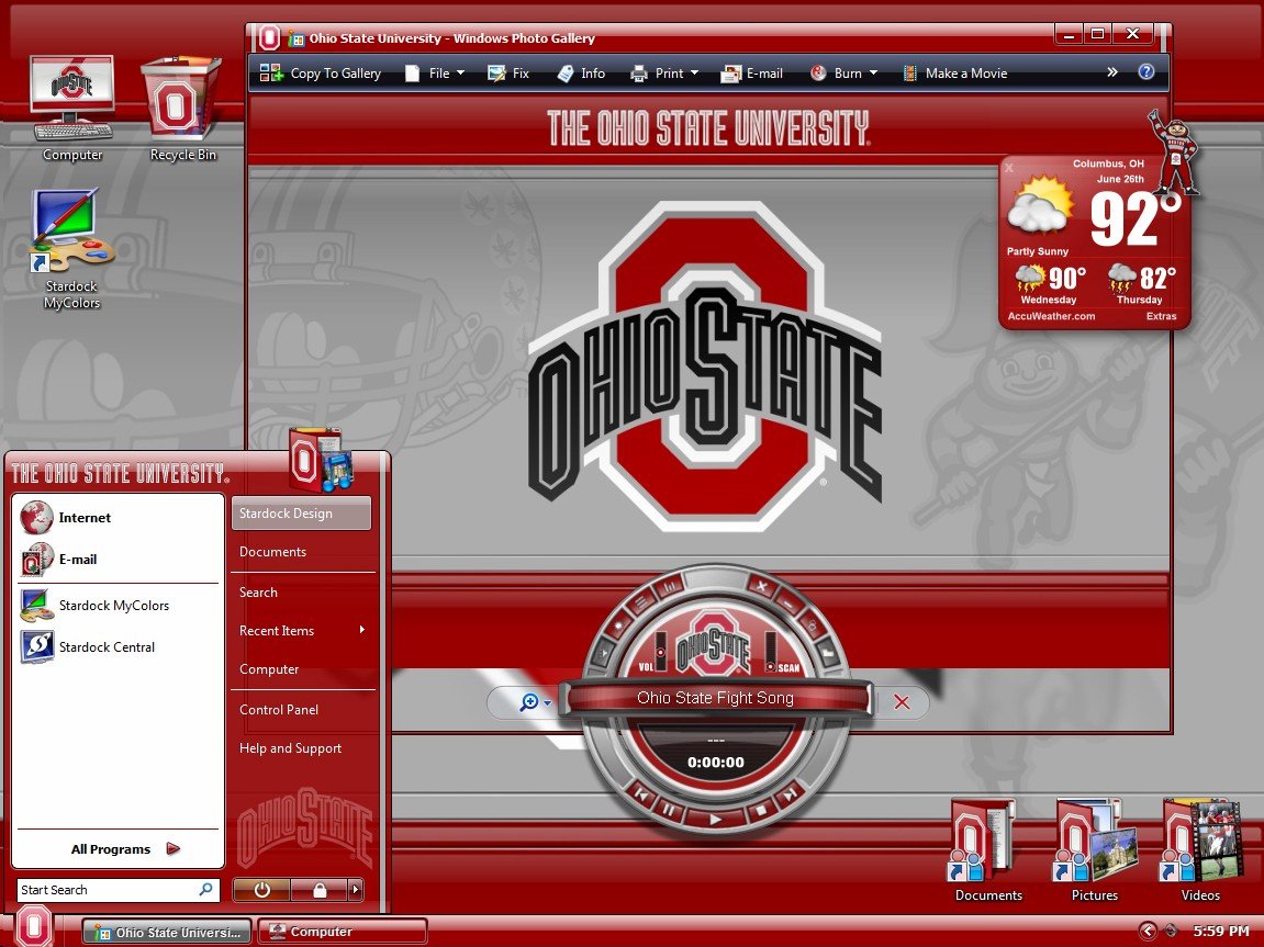 Mycolors Ohio State University Desktop Screenshot Of