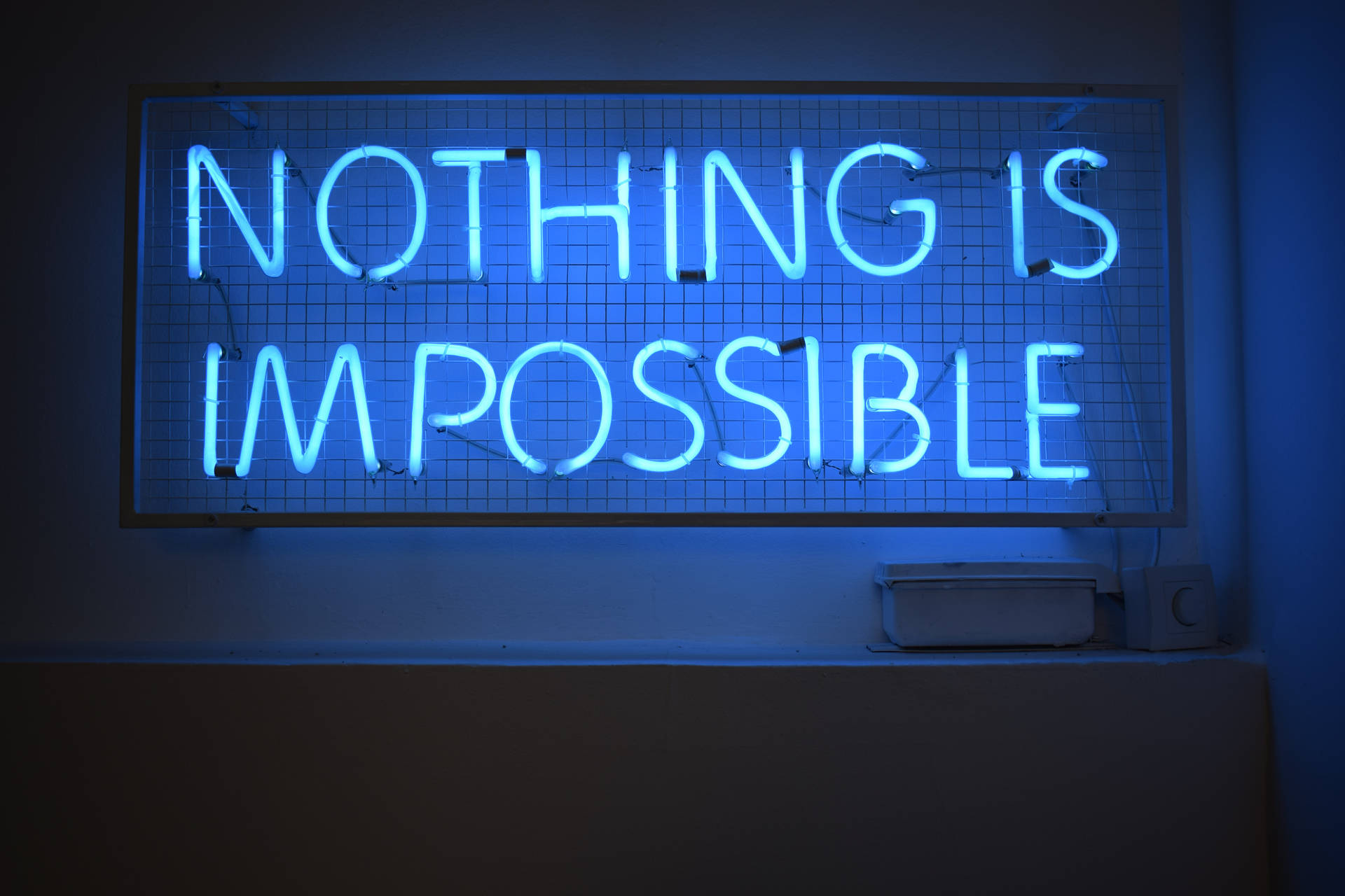 Neon Blue Aesthetic Wallpaper