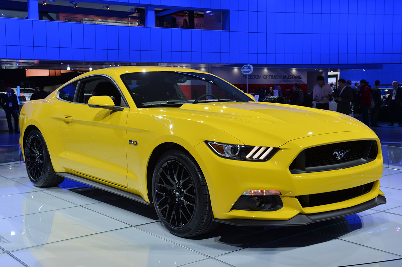 Ford Mustang Yellow Convertible