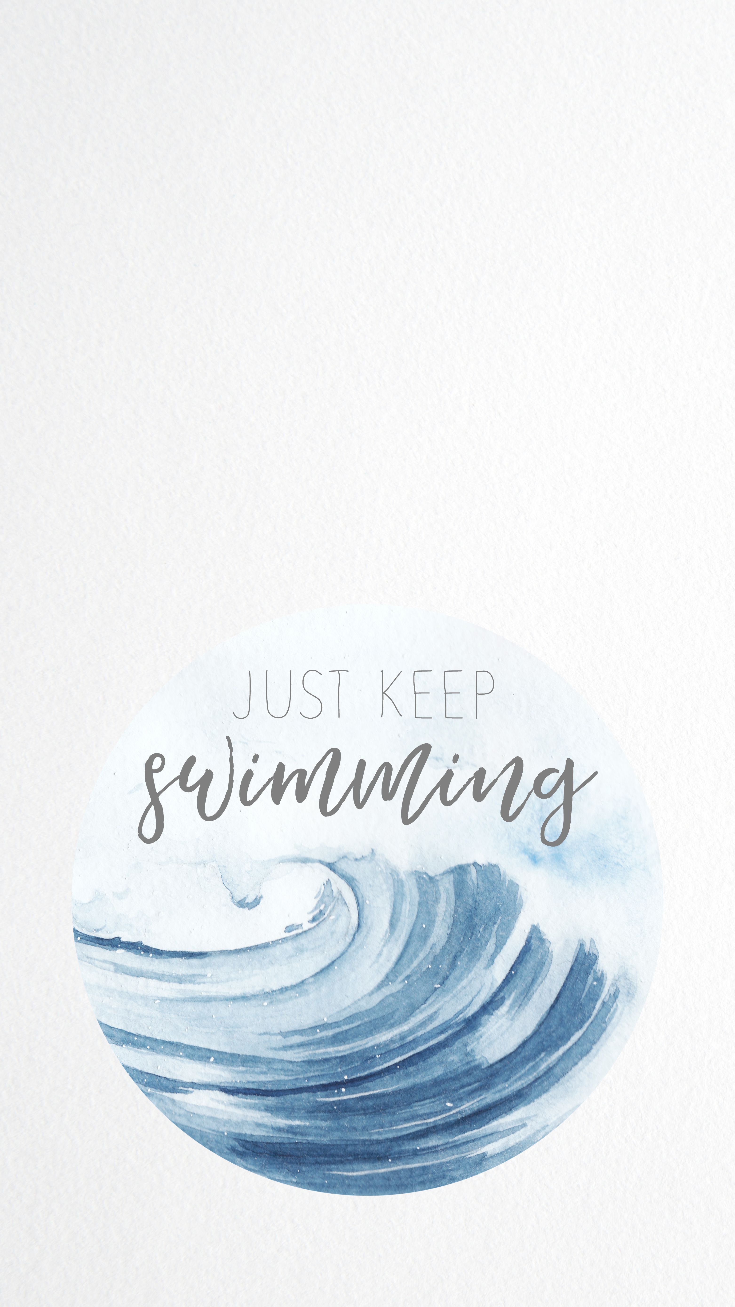 Just Keep Swimming Disney Themed Mobile Wallpaper