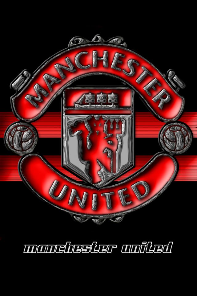 Manchester United The Red Devil Logo Black And Wallpaper For