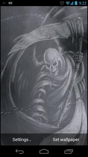 Bigger Grim Reaper Live Wallpaper For Android Screenshot