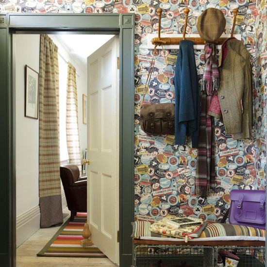Quirky Country Hallway Wallpaper