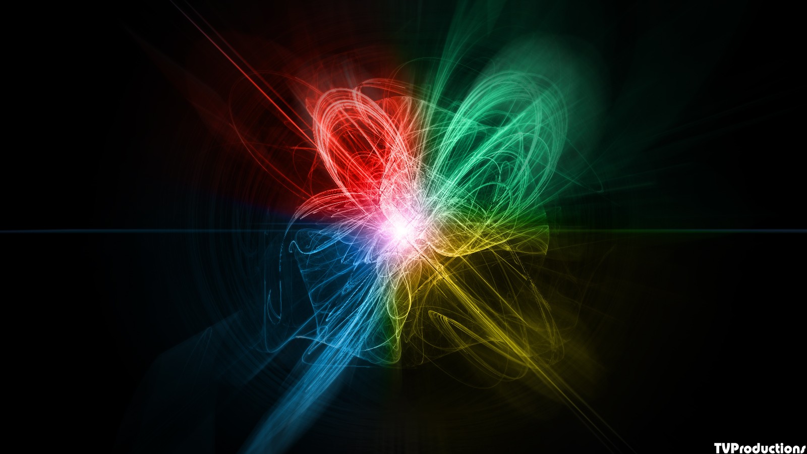  Wallpaper 1600x900 Abstract Colorful Colored Rainbows Neon