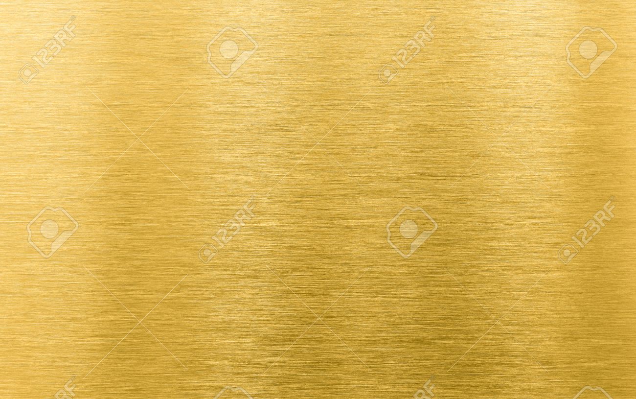 Gold Brushed Metal Texture Or Background Stock Photo Picture And