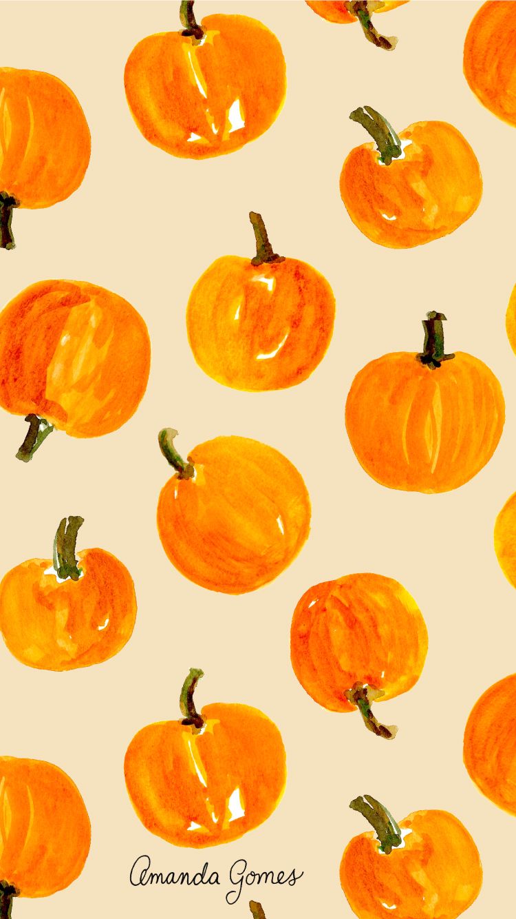 Print Pattern Orange Autumn Inspiration In
