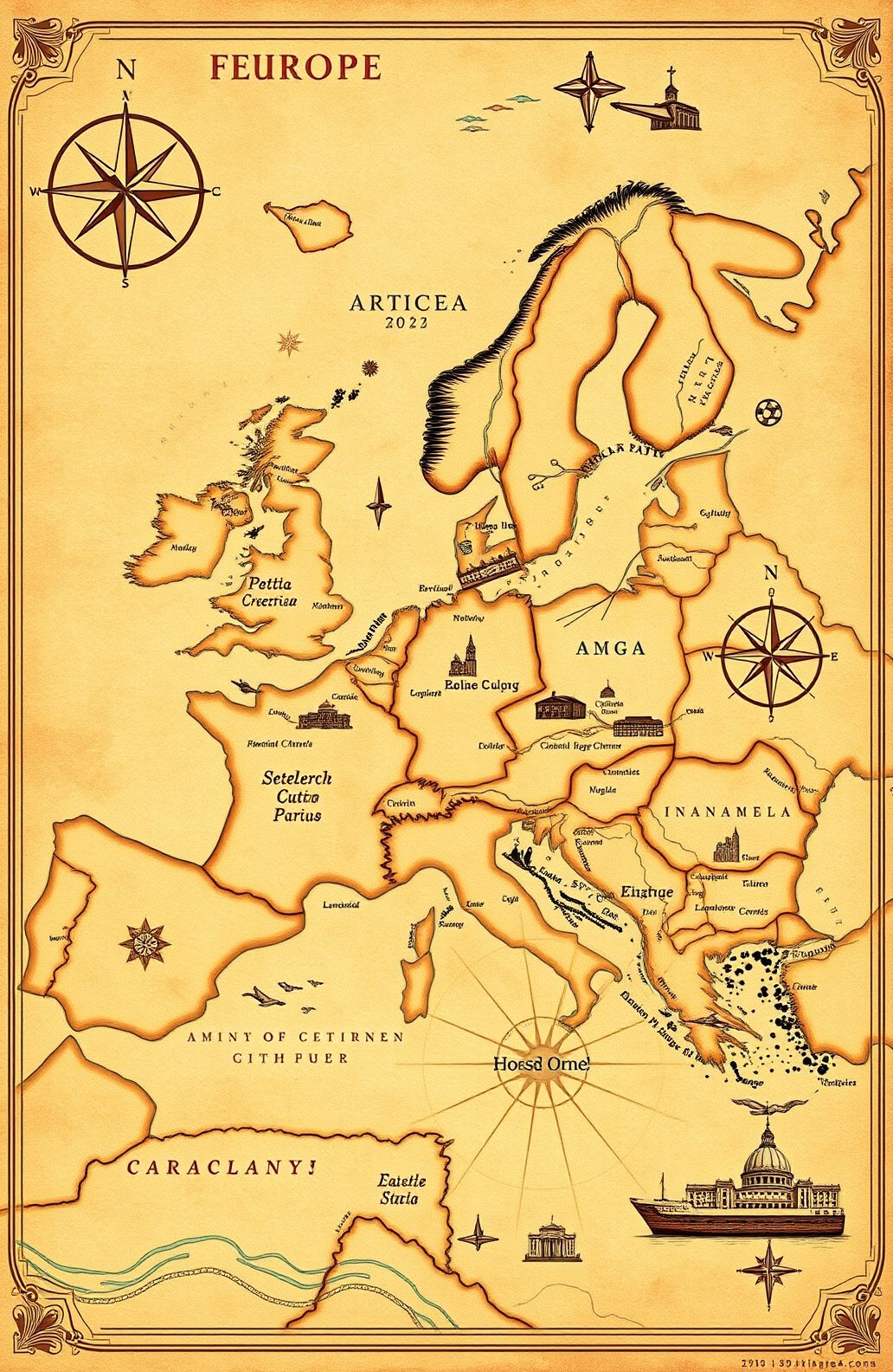 Map Of Europe Wallpaper
