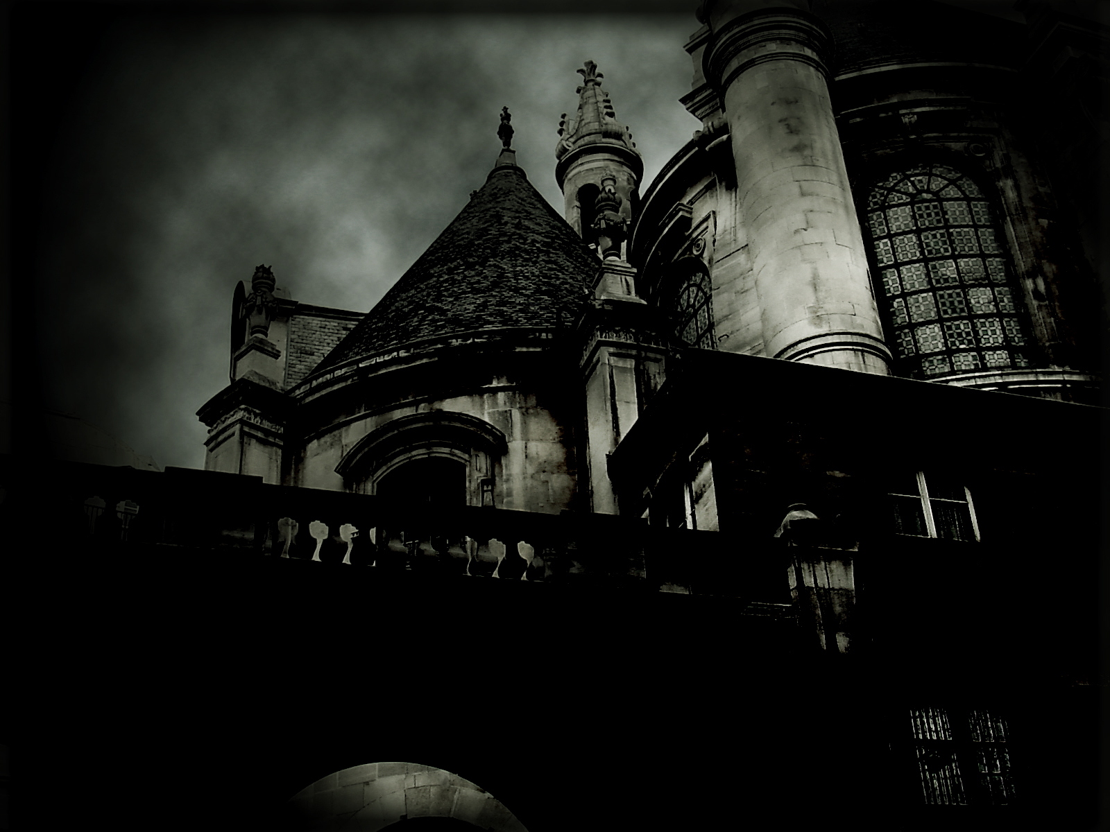 Dark Horror Gothic Haunted Castle Buildings Wallpaper
