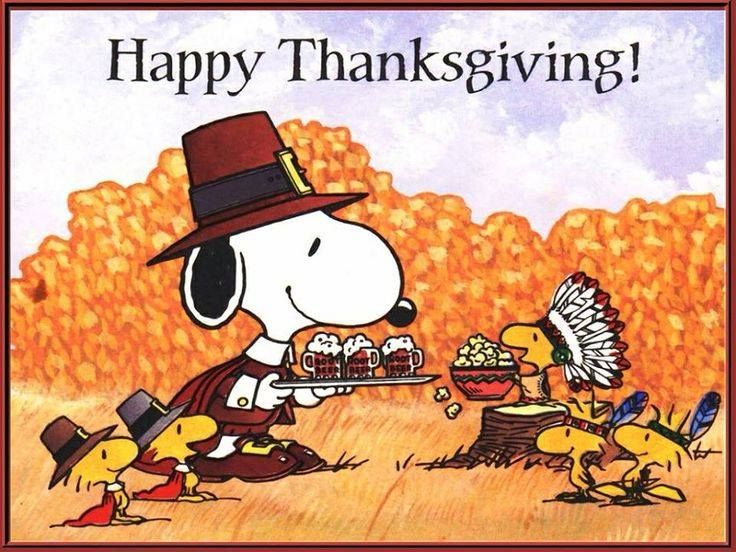 Thanksgiving Peanuts Gang Pinterest 736x552