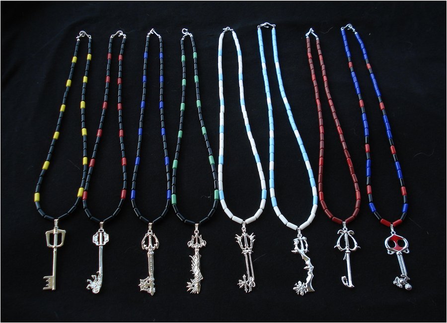 Kingdom Hearts Keyblade Necklaces By Rebelats