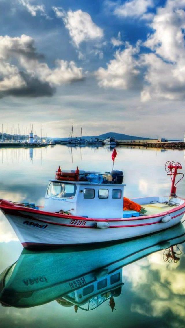 Boats On Marina iPhone Wallpapers Nature iphone wallpaper Boat