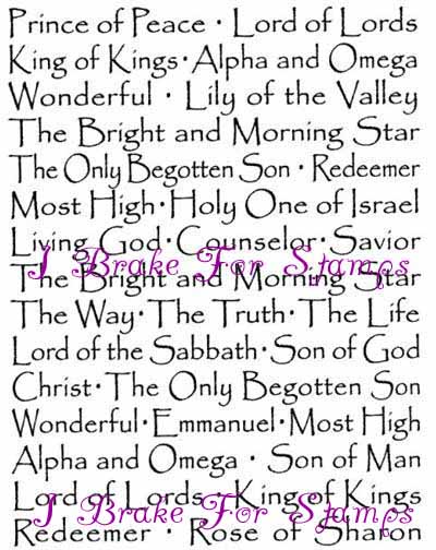 Names of Jesus Background