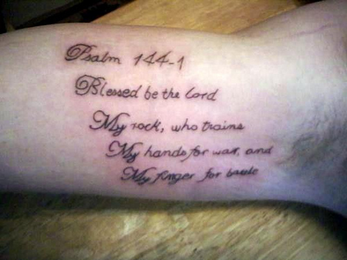 20 Meaningful Bible Verse Psalm 234 Tattoo and Design Ideas   EntertainmentMesh