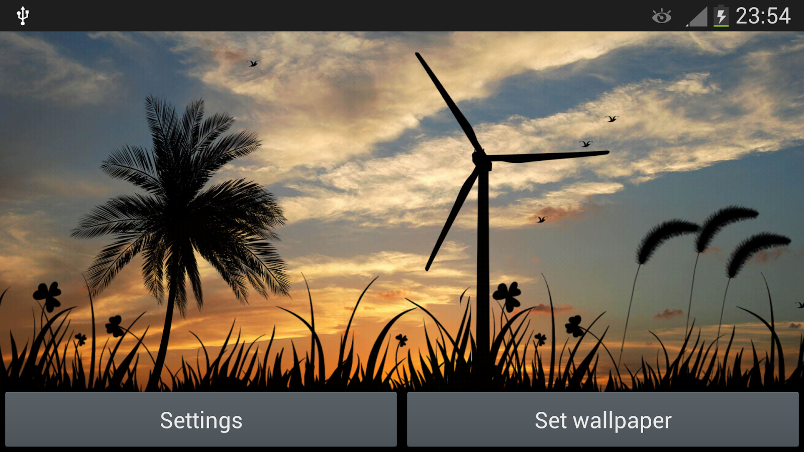 Sunset Windmill Live Wallpaper Android Apps On Google Play
