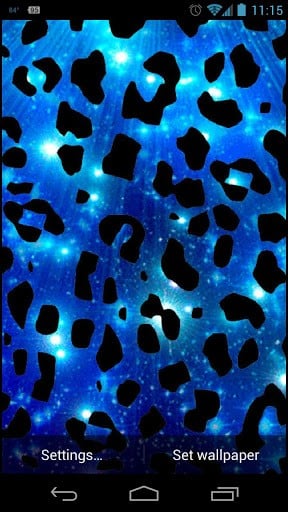 Blue Cheetah Backgrounds Cheetah spots live wallpaper 2