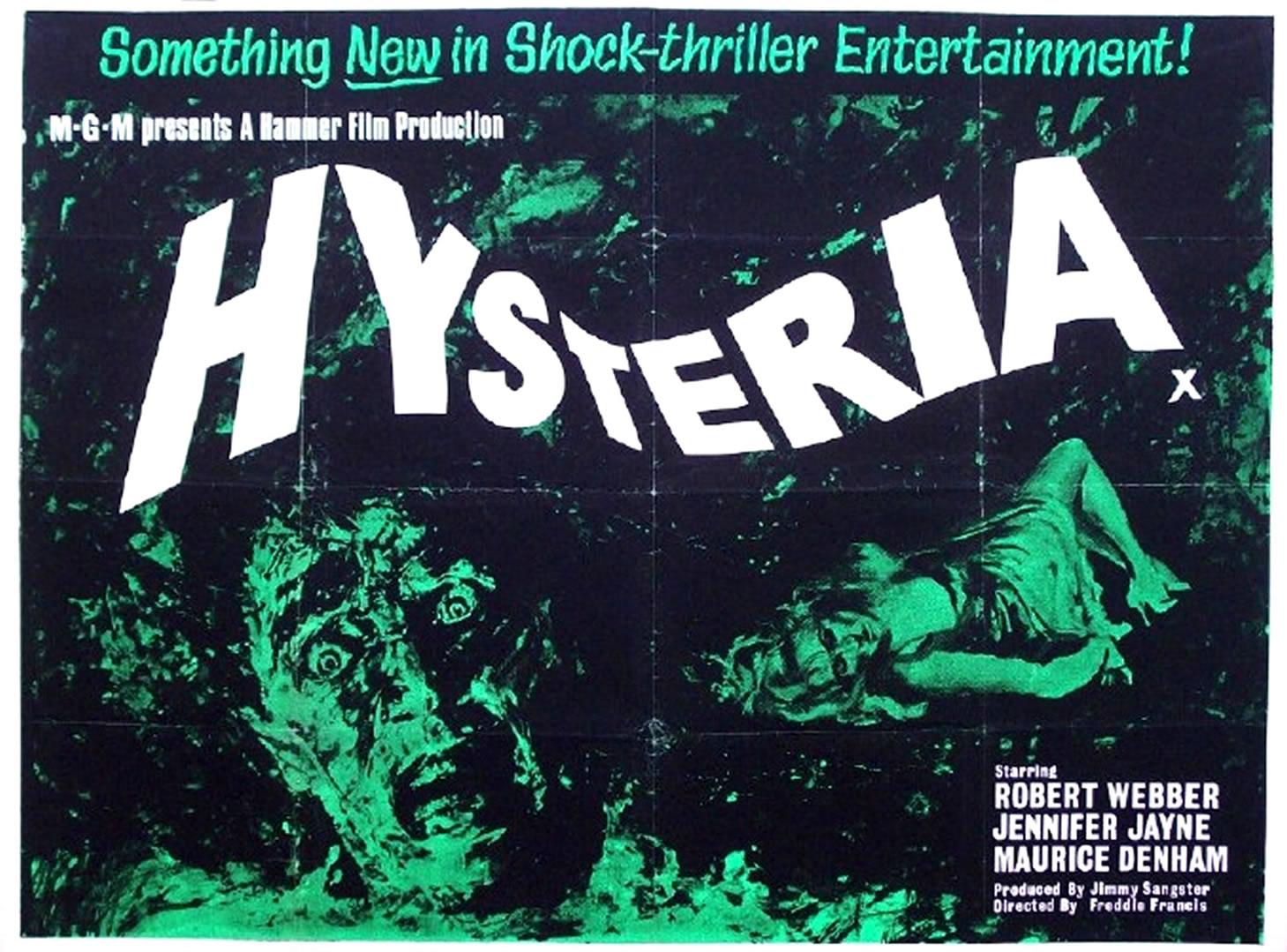 Hysteria Landscape Hammer Horror B Movie Posters