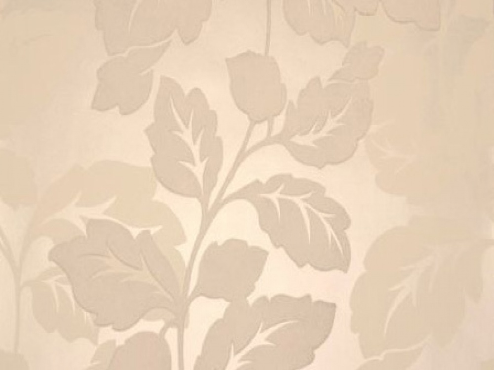 Ornella Pearl Cream Flocked Floral Wallpaper Free Delivery