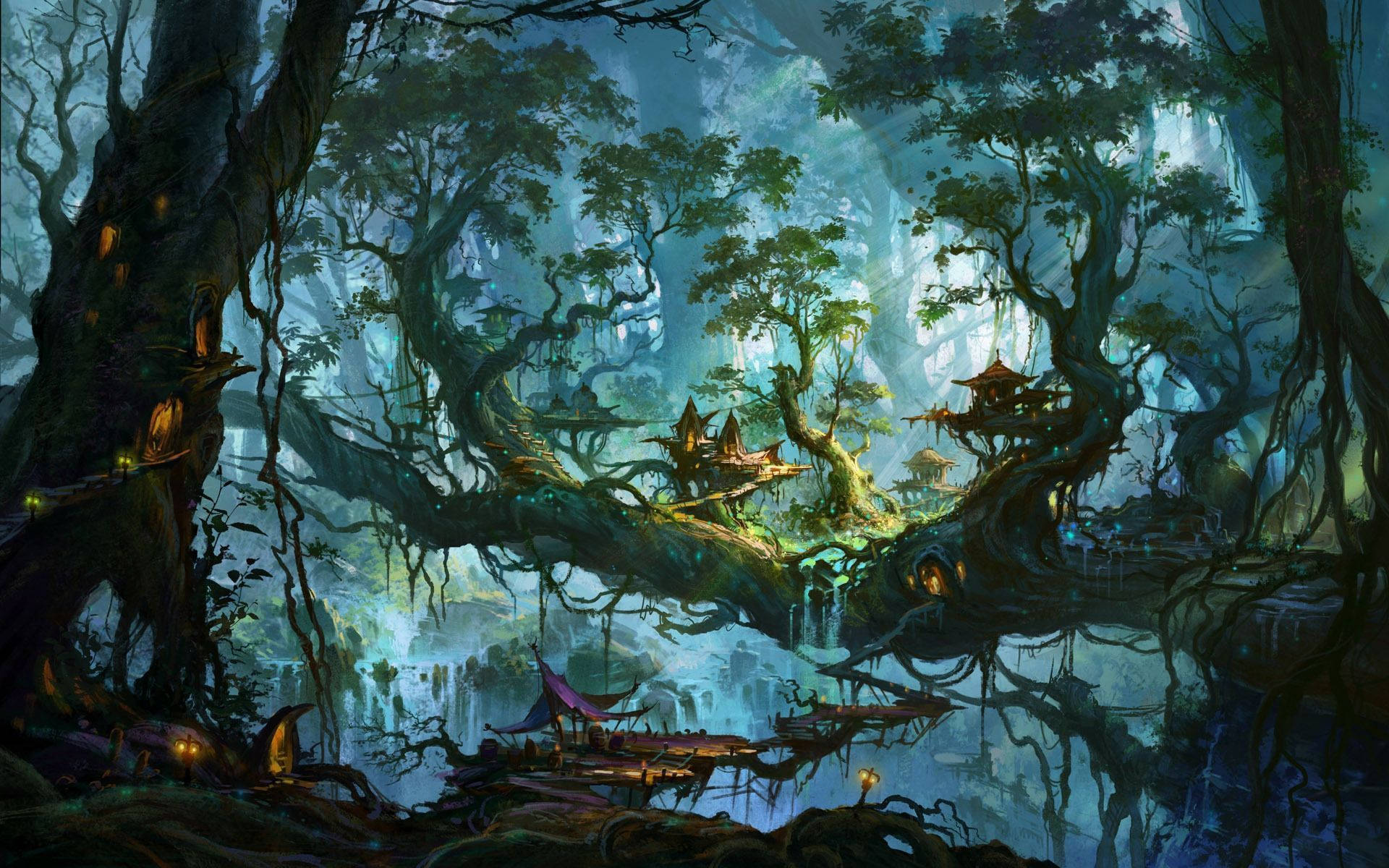 Mystical Forest Wallpaper