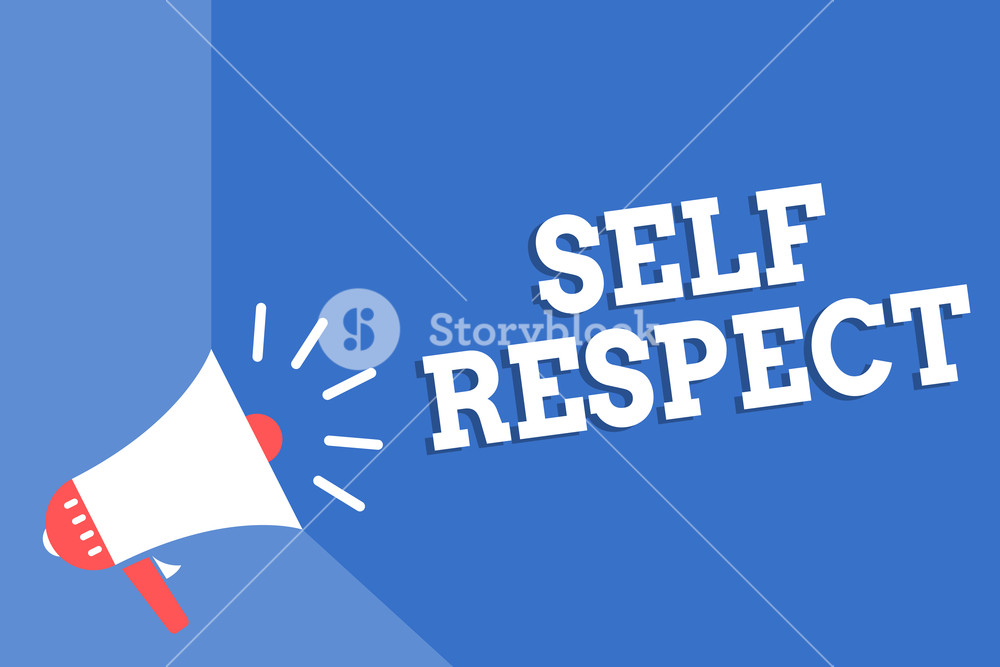 Handwriting Text Writing Self Respect Concept Meaning Pride And