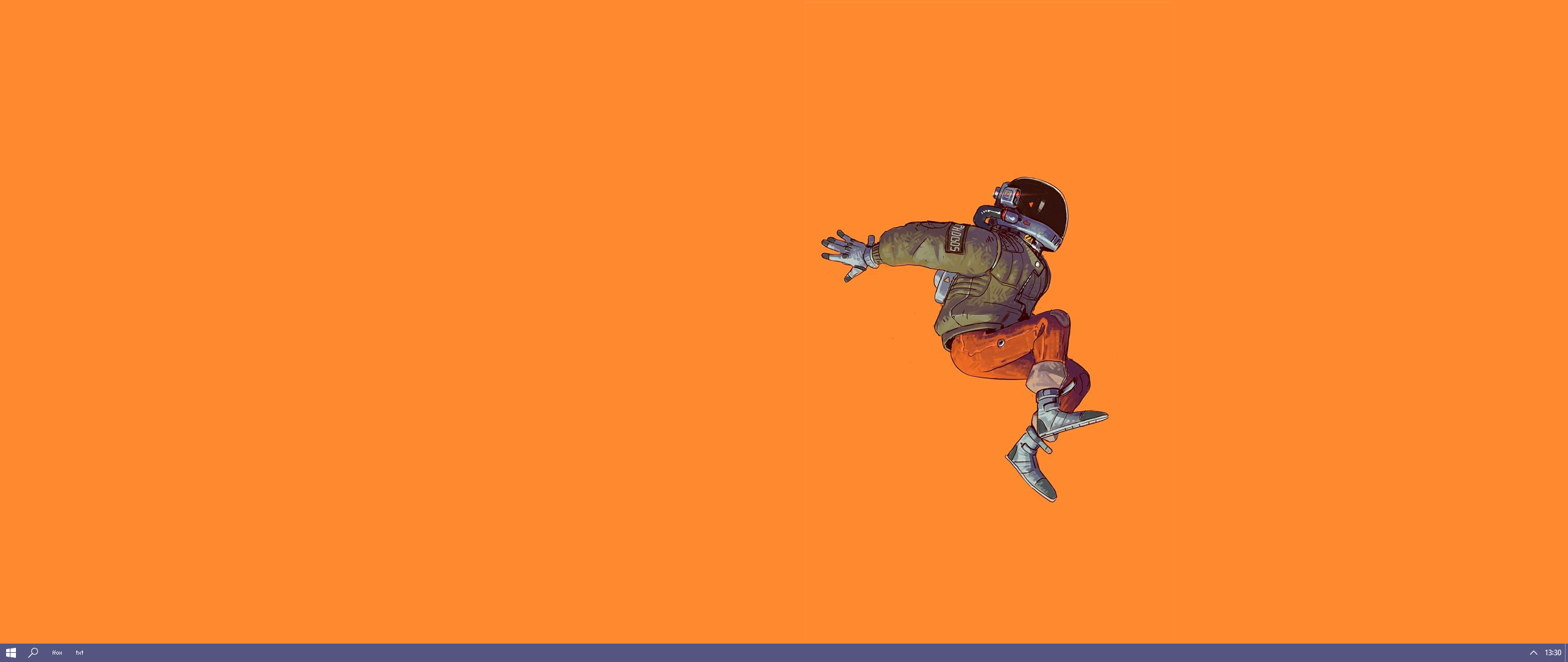 Minimal Orange Desktop