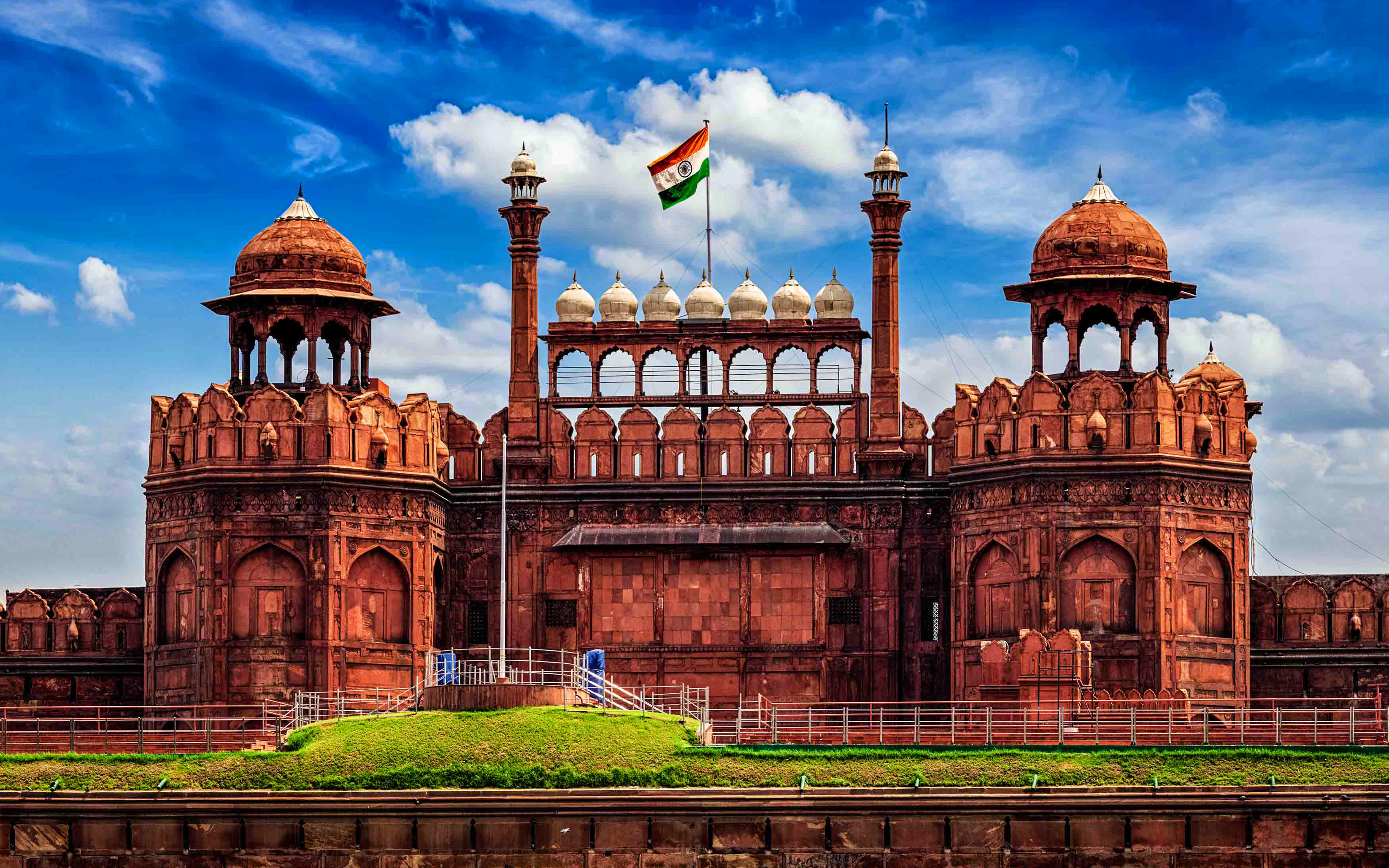 Wallpaper Red Fort 4k Indian Landmarks Delhi Asia