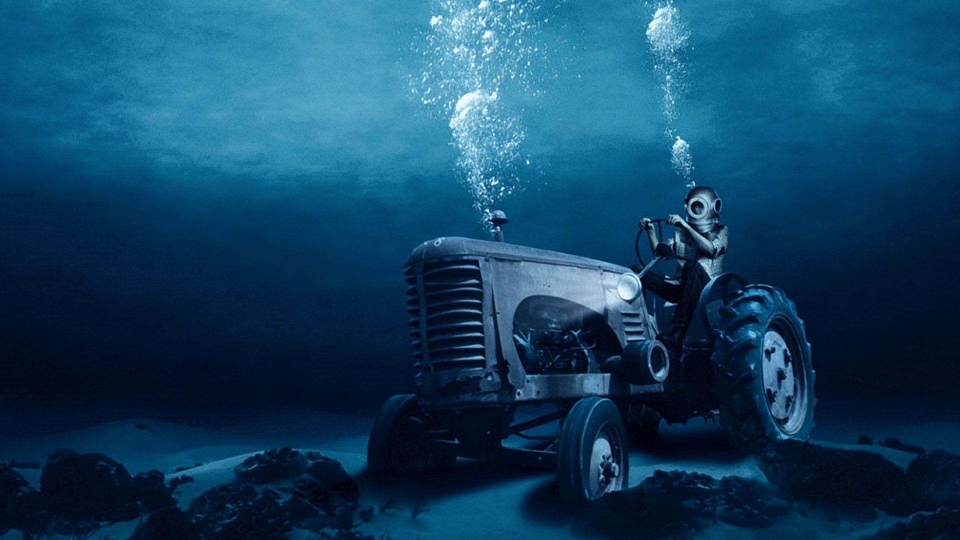 Awesome Tractor Undersea Wallpaper HD Wallpaperlepi