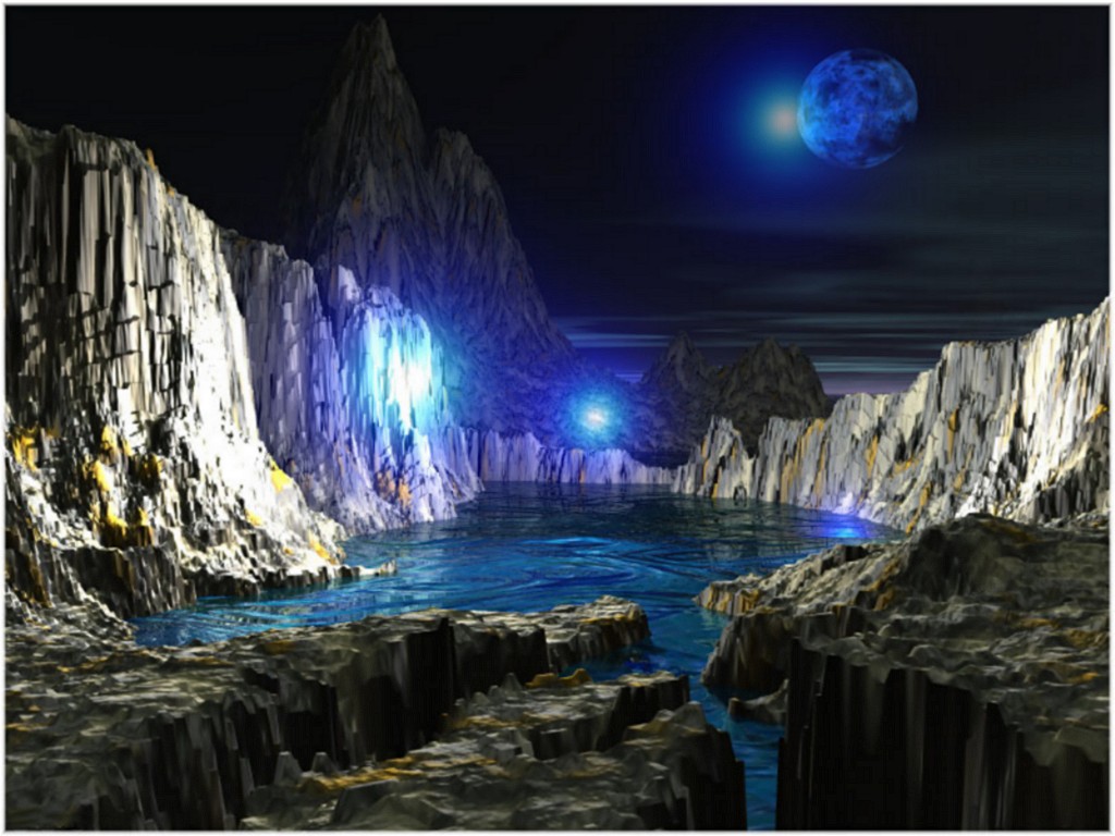 Gak Iro Lali Blue Moon HD Desktop 3d Wallpaper