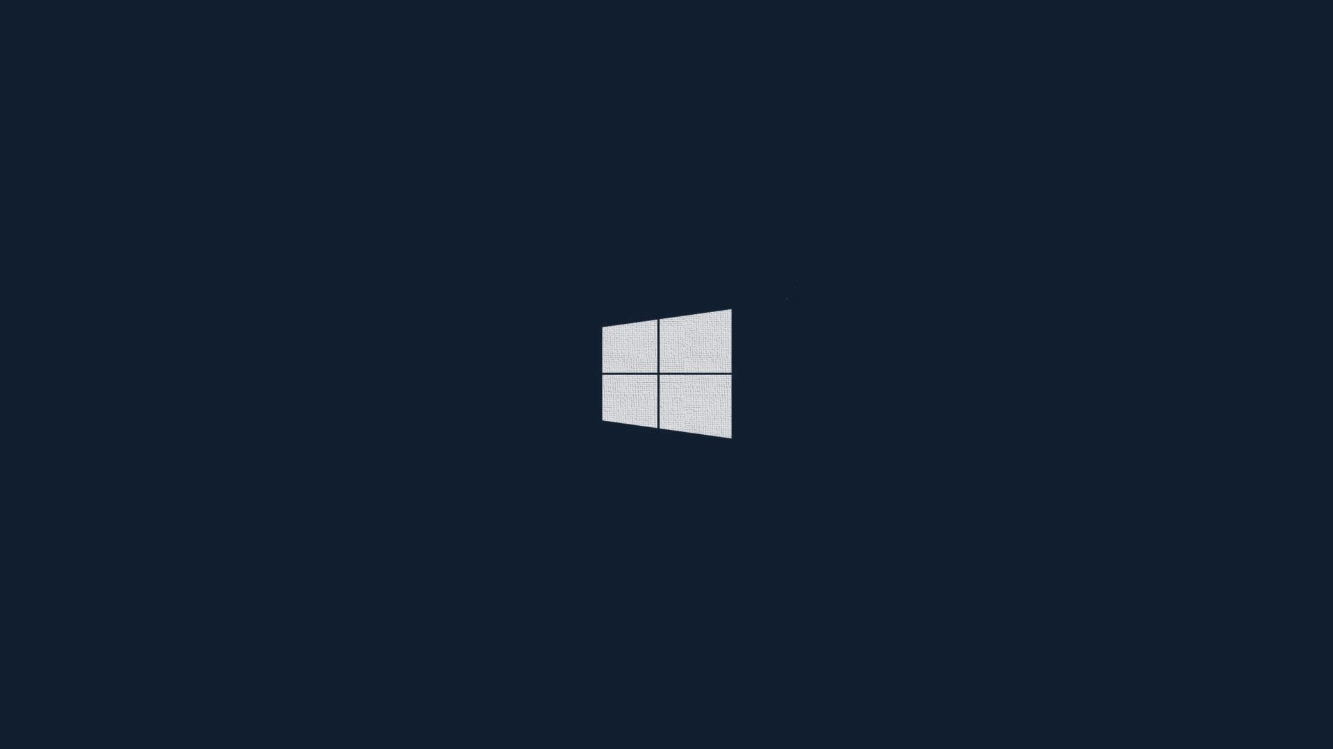 Windows Logos Simple Background Blue Wallpaper