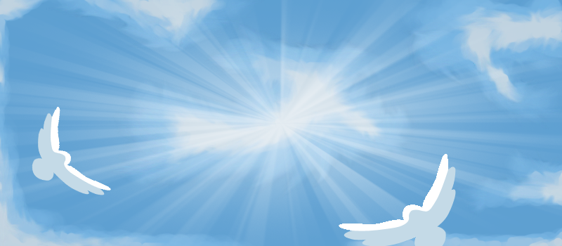 Heaven Background 6 PNG Memorial Background (Instant Download) 