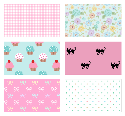 Kawaii Background In Pink Colors Very Cute With Cupcakes