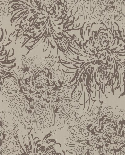 Online Wallpaper Graham And Brown Chrysanthemum Gold