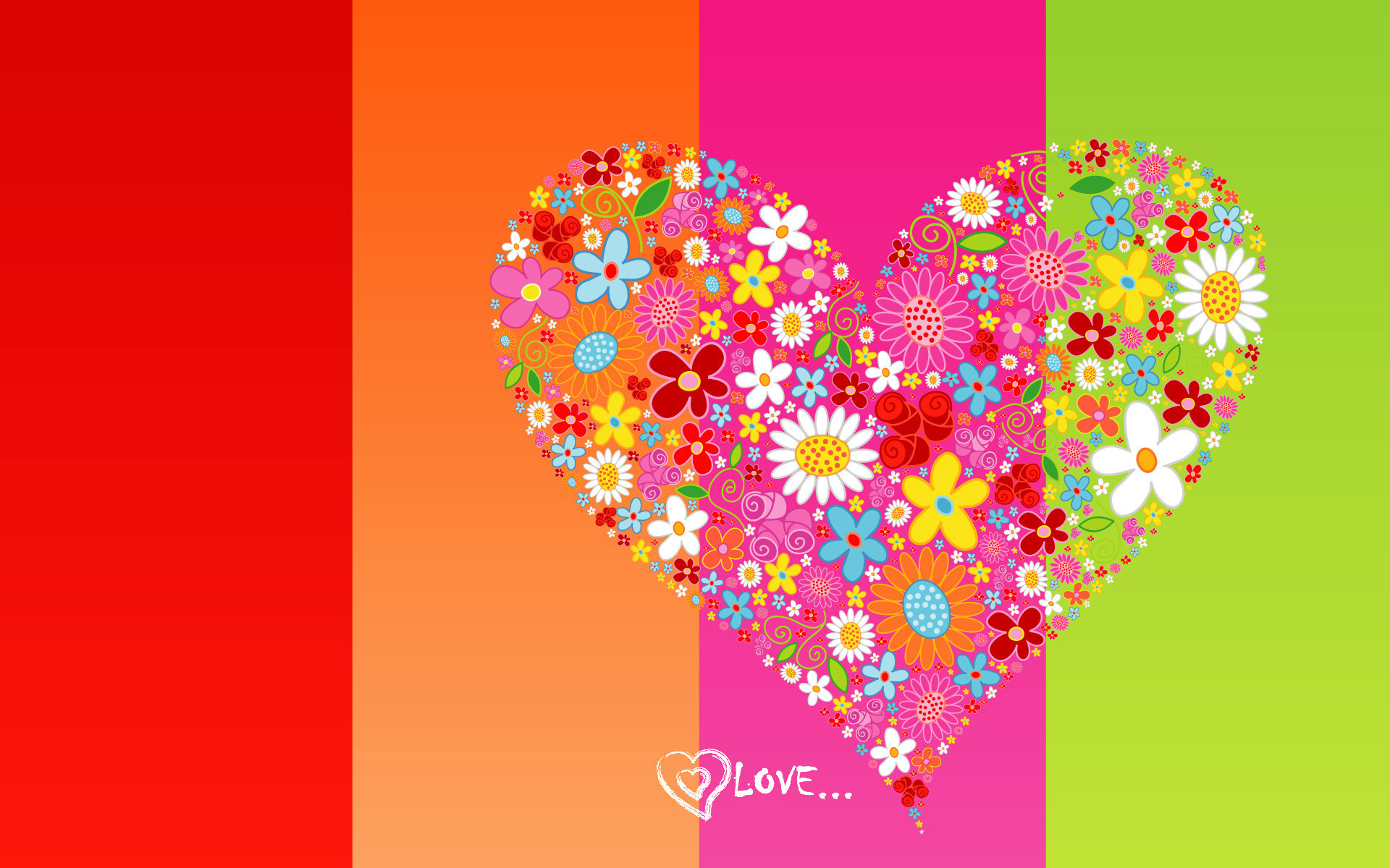 Flower Heart Wallpaper