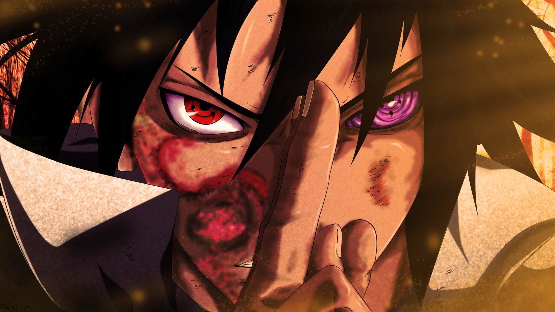 Naruto Sasuke Eyes Wallpaper HD