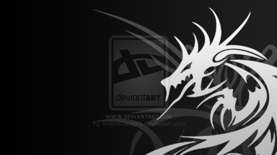 Tribal Dragon Wallpaper By Insanedesigns