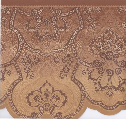 Brown Gold Beige Traditional Wallpaper Border Victorian Vintage