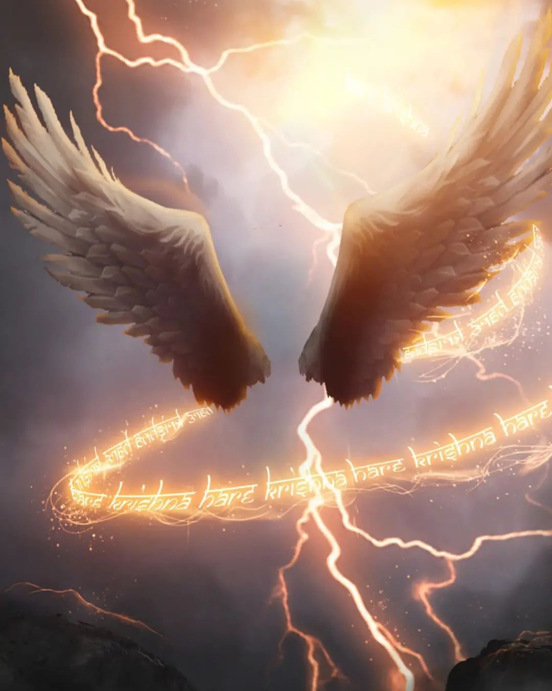 Fire Wings HD Editing Background Wallpaper