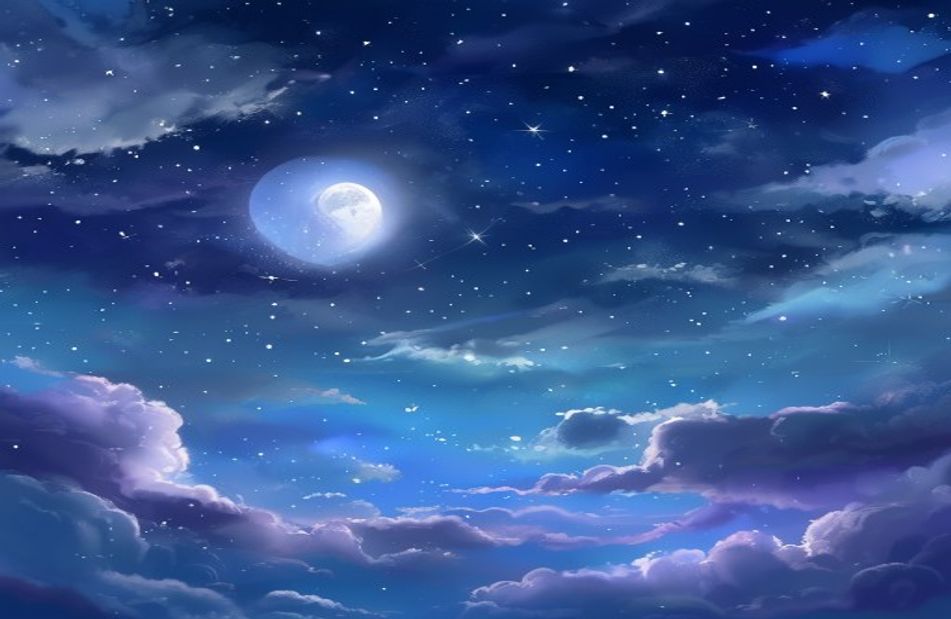 Stars And Moon Wallpaper